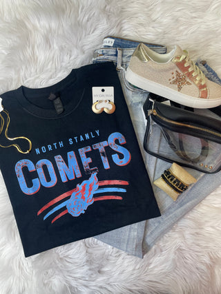 Black North Stanly Comets Tee