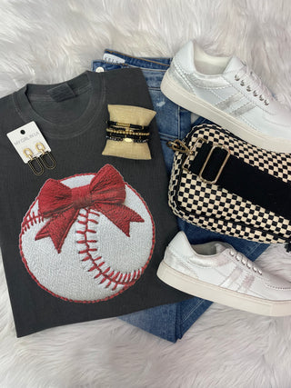Patchwork Printed Baseball Tee