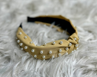 Mustard Pearl Headband