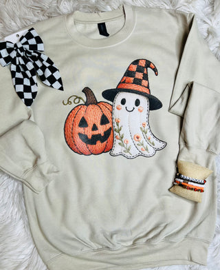 Ghost & Pumpkin Crewneck