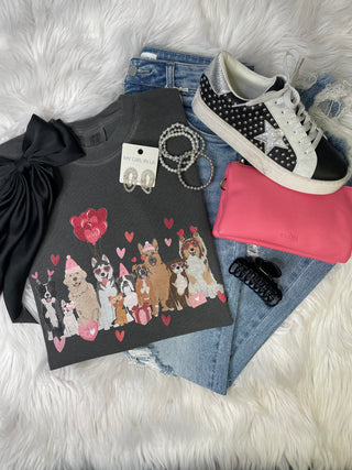 Valentines Dogs Graphic Tee