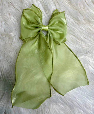 Green Ribbon Bow