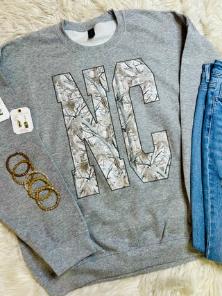 Custom State Camo Crewneck