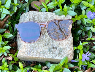 Brown Square Foldable Sunglasses