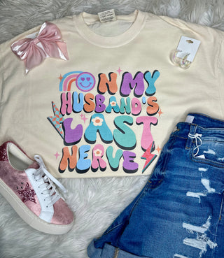 On My Husbands Last Nerve Cropped Tee