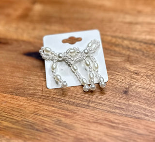 Pearl Bows Earrings