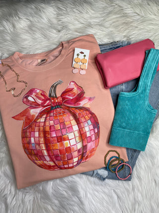 Disco Pumpkin Lightweight Crewneck