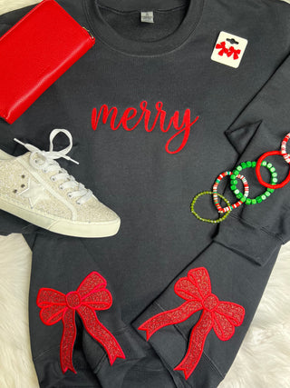 Merry Bow Crewneck
