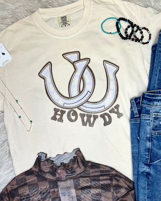 Howdy Horse Shoe Tee