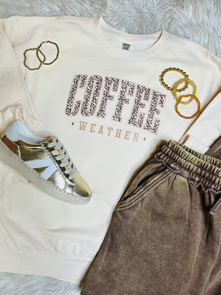 Coffee Weather Light Weight Crewneck