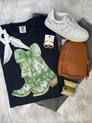 Lucky Clover Boots Tee
