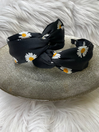 Black Daisy Headband