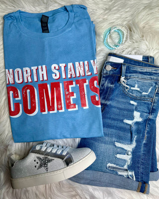 Distressed North Stanly Comets Tee