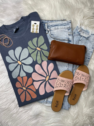 Multi Color Flower Tee