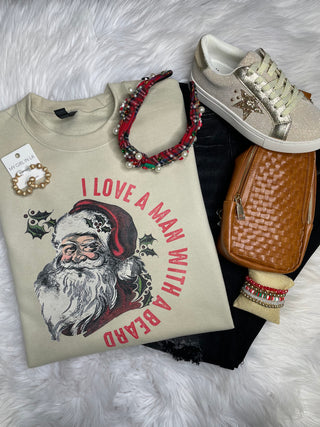 I Love A Man With A Beard Crewneck