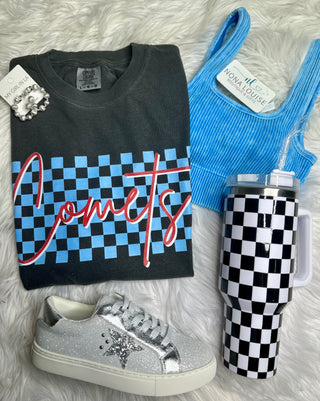 Comets Checker Tee