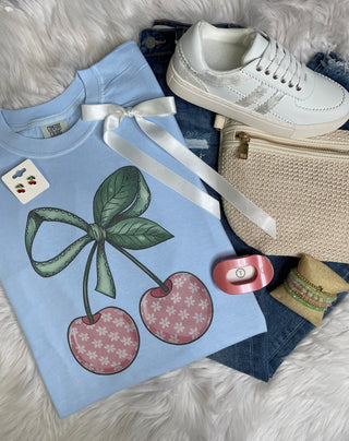 Cherry Bow Tee
