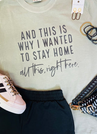 This is Why I Wanted To Stay Home Tee