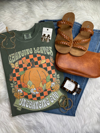 Changing Leaves Unchanging God Tee