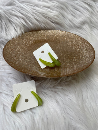 Green Oval Hoops