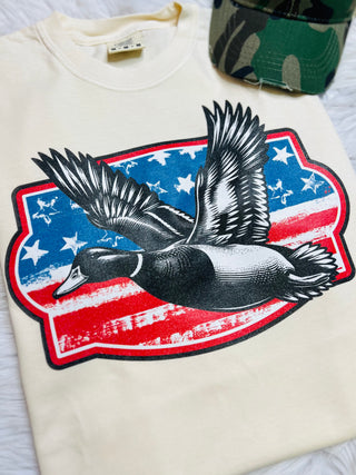 Red White & Blue Duck Tee