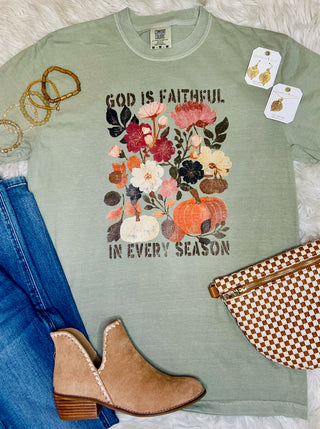 God is Faithful In Every Season Tee