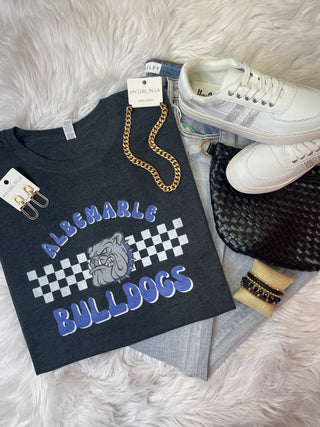 Albemarle Bulldogs Checkered Tee