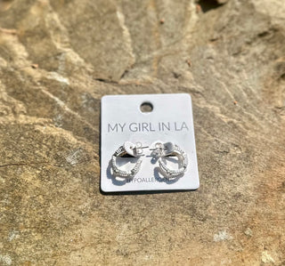 Sliver Cooper Earrings