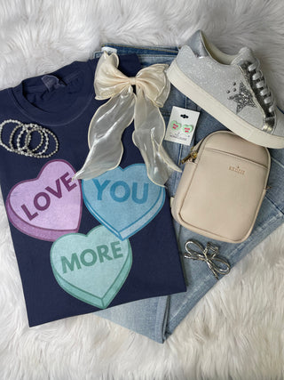 Love You More Candy Hearts Tee