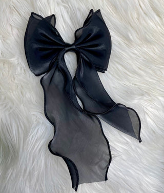 Black Ribbon Bow