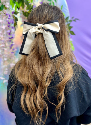 Two Tone Bow Scrunchie- 2 Colors