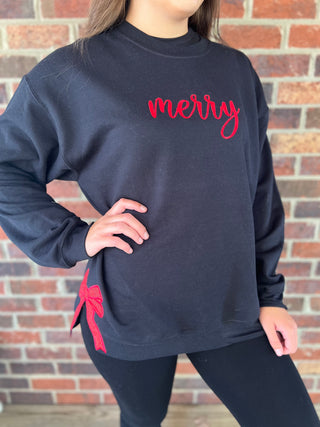 Merry Bow Crewneck