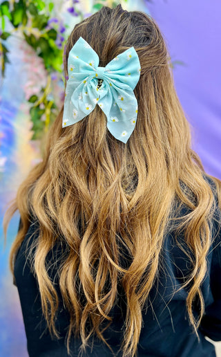 Small Daisy Bow- Multiple Colors