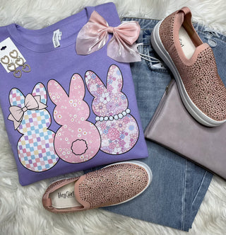 Printed Bunnies Crewneck