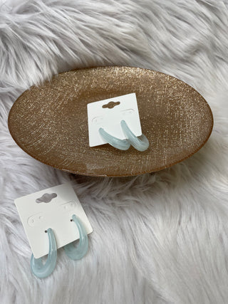 Light Blue Oval Hoops