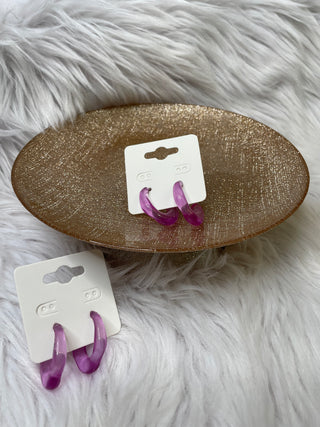 Purple Jelly Hoops