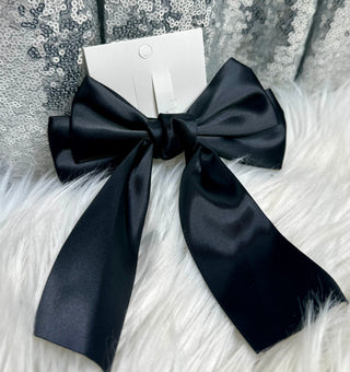 Black Clip In Bow