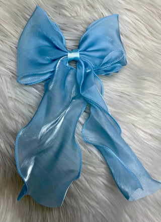 Light Blue Ribbon Bow