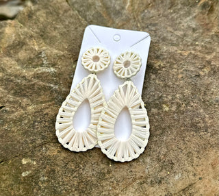Cream Woven Dangles