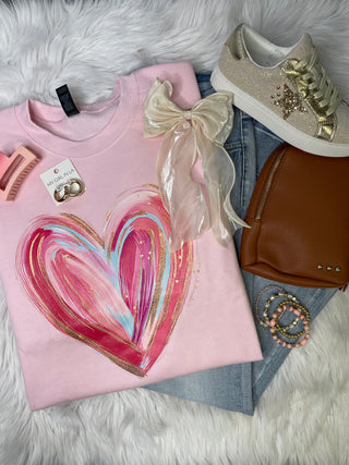 Colorful Heart Crewneck
