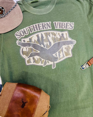 Southern Vibes Camo Duck Tee