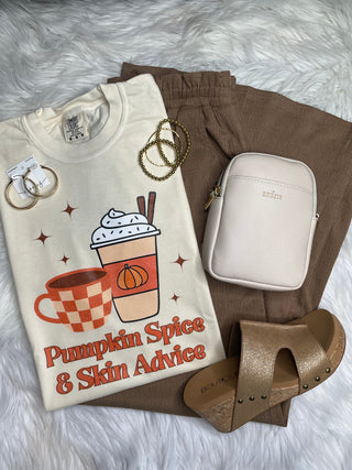 Pumpkin Spice and Skin Advice Tee