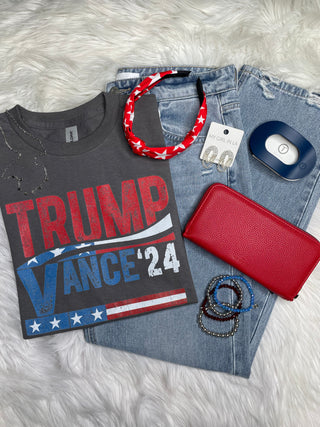 Trump Vance 24 Grey Tee