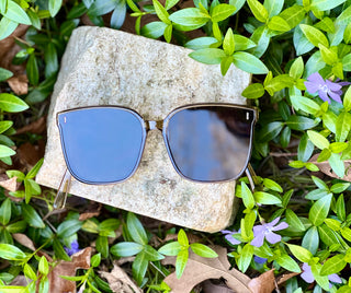 Black Square Foldable Sunglasses