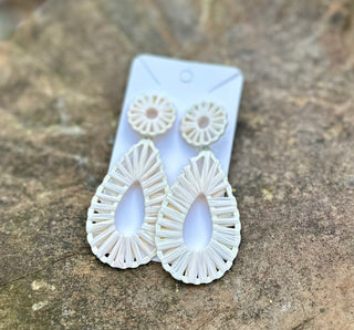 Cream Woven Dangles