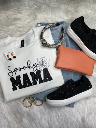 Spooky Mama Applique Crewneck