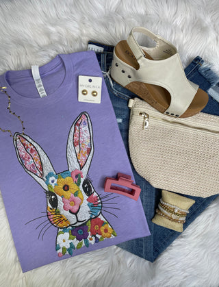 Floral Bunny Tee