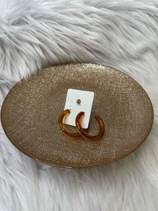 Brown Large Hoop Earrings