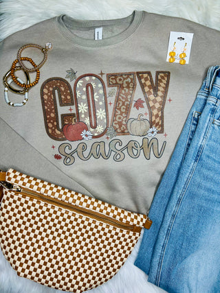 Cozy Season Printed Designs Crewneck