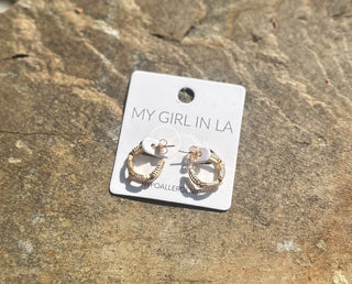 Gold Cooper Earrings
